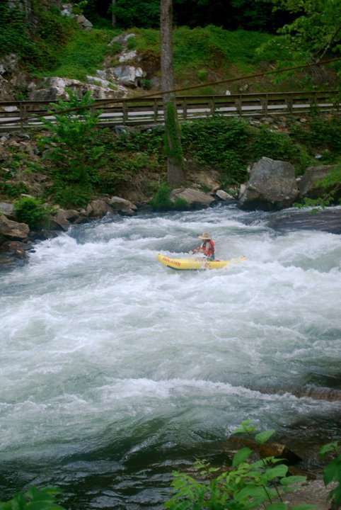 White water kayaking